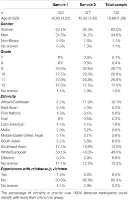 Development and Validation of the Teen Dating Aggression Measure Among Canadian Youth